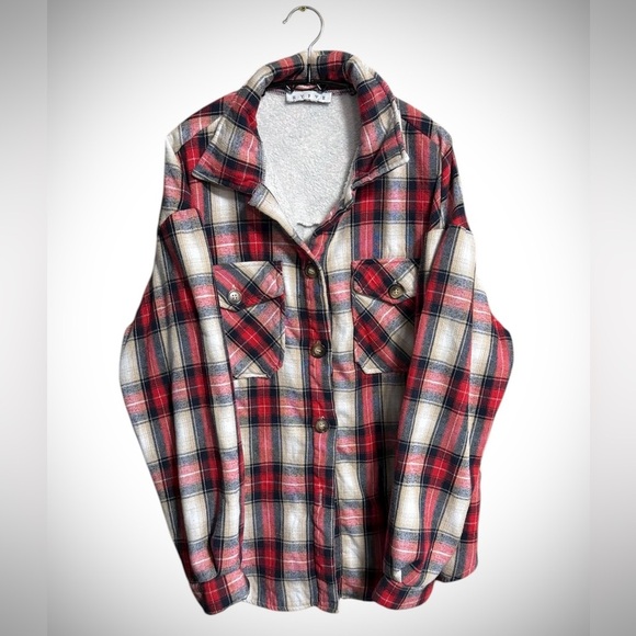 HYFVE Red and Black Plaid Jacket - Picture 4 of 8